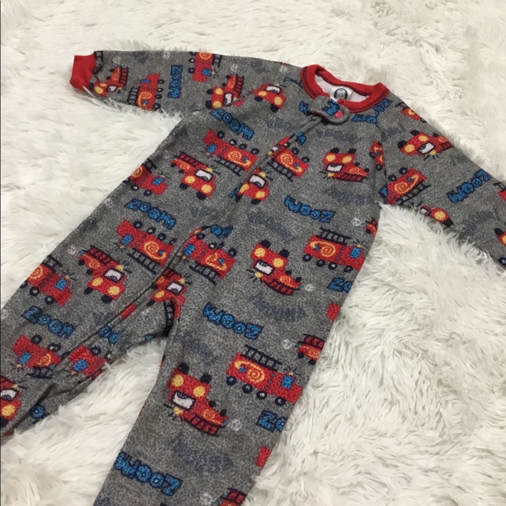Fire Truck Footed Pajama Sleeper